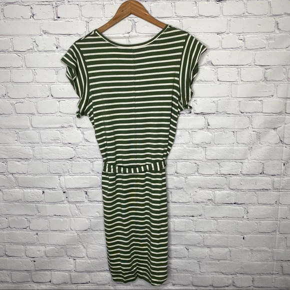 Sanctuary Ruby Stripe Tie Waist Cotton Blend T-Shirt Dress - Picture 6 of 8